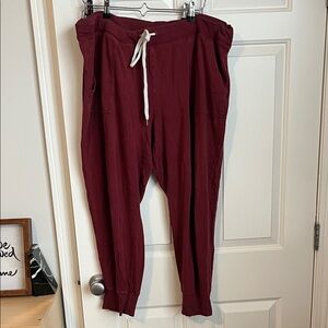 Aerie XXL Maroon Lounge Pants